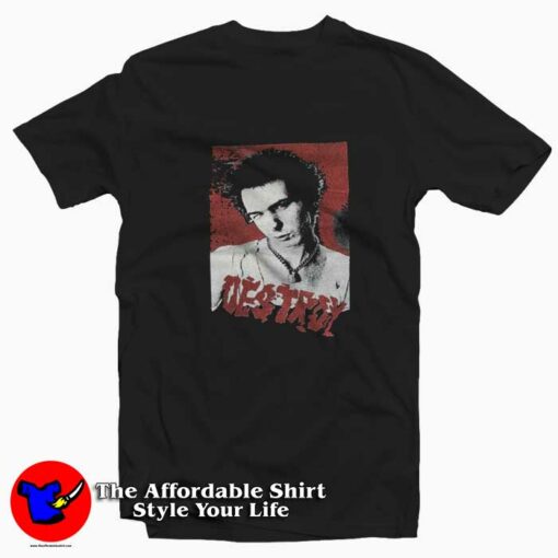 Vintage Sid Vicious Destroy Graphic Unisex T-Shirt On Sale