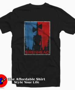 Vintage Siren Head Creature Graphic T-shirt On Sale