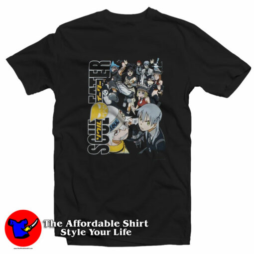 Vintage Soul Eater The Team Junior Graphic T-Shirt On Sale