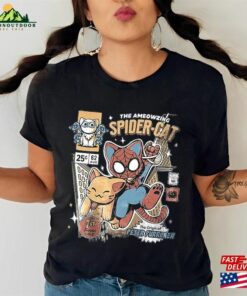 Vintage Spider Cat Comfort Color Shirt Spiderman Across The Verse T-Shirt Unisex