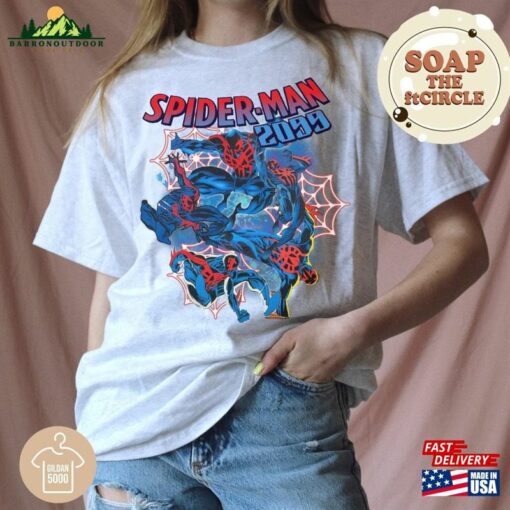 Vintage Spider Man 2099 Miguel Ohara Shirt Across The Spiderverse 2023 Movie Tee Unisex Hoodie