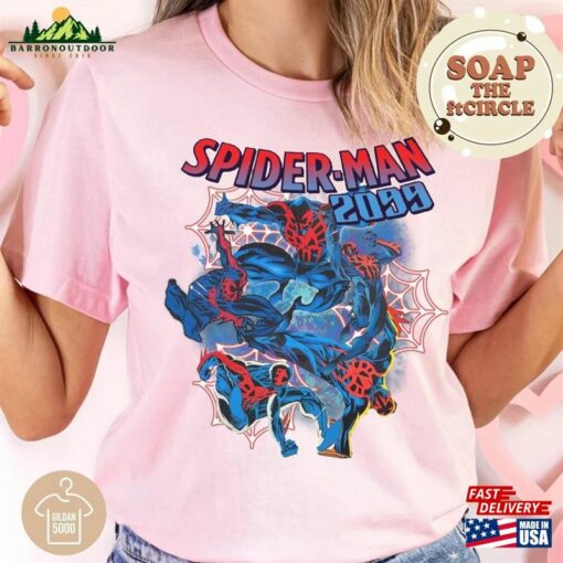 Vintage Spider Man 2099 Miguel Ohara Shirt Across The Spiderverse 2023 Movie Tee Unisex Hoodie