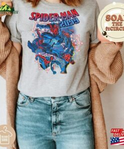 Vintage Spider Man 2099 Miguel Ohara Shirt Across The Spiderverse 2023 Movie Tee Unisex Hoodie 4