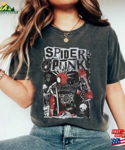 Vintage Spider Punk Shirt Man Across The Verse Unisex Classic Vintage Spider Punk Shirt Man Across The Verse Unisex Classic