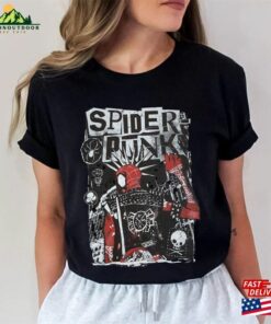 Vintage Spider Punk Shirt Man Across The Verse Unisex Classic
