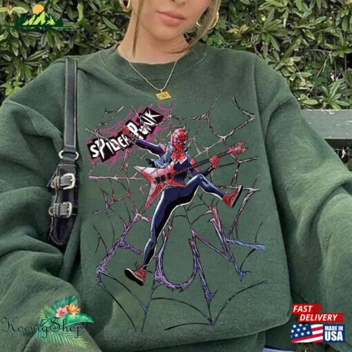 Vintage Spider Punk Sweatshirtsm Spiderman Across The Verse Classic Unisex