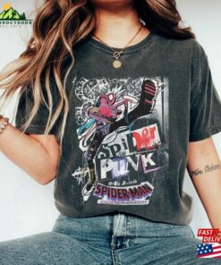 Vintage Spider Punk T-Shirt Retro Across The Hoodie Classic