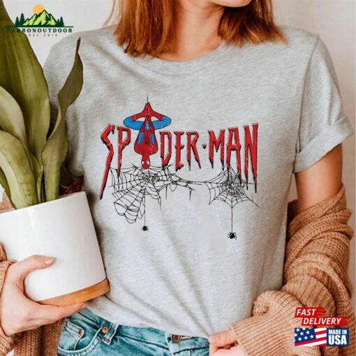 Vintage Spiderman Shirt Spider Man 2023 Disney Marvel Avengers Movie Classic Unisex