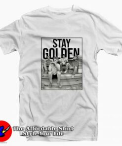 Vintage Stay Golden Funny Unisex T-shirt On Sale