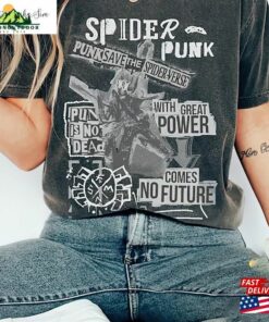 Vintage Styled Spider Punk Spiderman Across The Spiderverse Shirt Hoodie T-Shirt Vintage Styled Spider Punk Spiderman Across The Spiderverse Shirt Hoodie T-Shirt