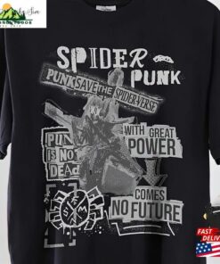 Vintage Styled Spider Punk Spiderman Across The Spiderverse Shirt Hoodie T-Shirt 2 Vintage Styled Spider Punk Spiderman Across The Spiderverse Shirt Hoodie T Shirt 3