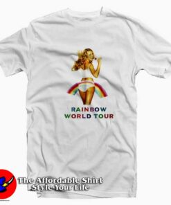Vintage Super Mariah Carey Rainbow Tour T-shirt On Sale Vintage Super Mariah Carey Rainbow Tour T-shirt On Sale