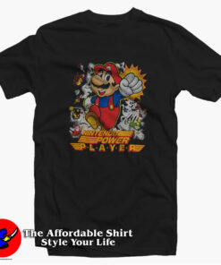 Vintage Super Mario Bros Power Player Unisex T-Shirt On Sale Vintage Super Mario Bros Power Player Unisex T-Shirt On Sale