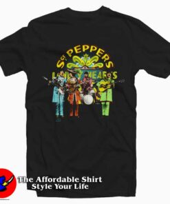 Vintage The Beatles Sgt Peppers Graphic T Shirt On Sale 1