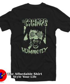 Vintage The Cramps Human Fly Graphic T-Shirt On Sale