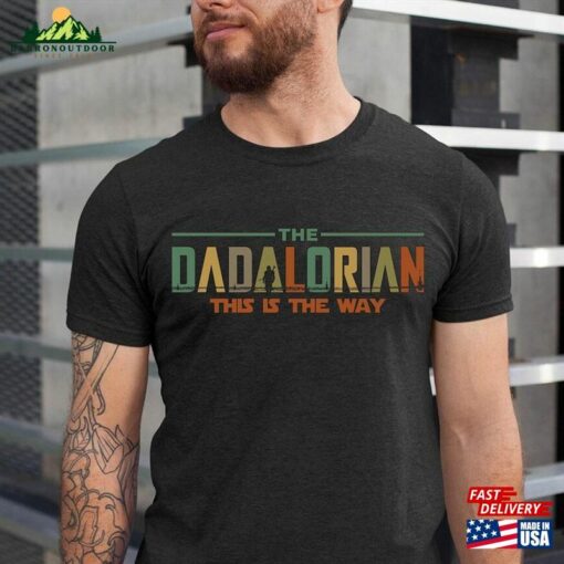 Vintage The Dadalorian Shirt This Is Way Fathers Day Tee Classic T-Shirt