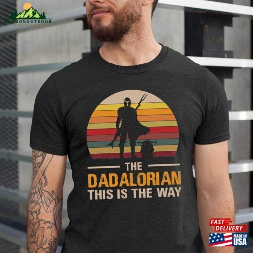 Vintage The Dadalorian Shirt This Is Way Fathers Day Tee Unisex Sweatshirt