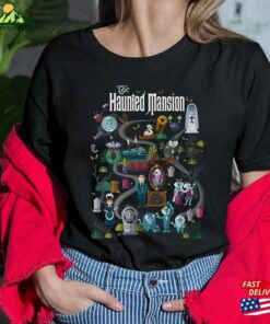 Vintage The Haunted Mansion Map T-Shirt Disney Sweatshirt Classic
