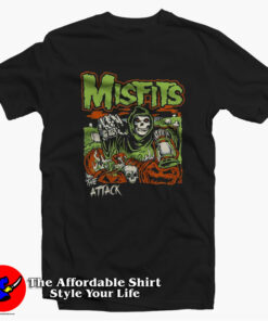 Vintage The Misfits Band The Attack Tour Unisex T-shirt On Sale