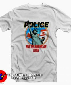 Vintage The Police North American Tour 1983 T-shirt On Sale