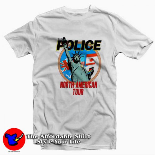 Vintage The Police North American Tour 1983 T-shirt On Sale Vintage The Police North American Tour 1983 T-shirt On Sale