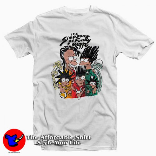 Vintage The Simpsons Go Funky Reggae T-shirt On Sale Vintage The Simpsons Go Funky Reggae T-shirt On Sale