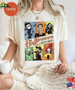 Vintage Universal Studios Halloween Horror Nights Shirt Retro Characters Group Orlando Unisex T-Shirt Vintage Universal Studios Halloween Horror Nights Shirt Retro Characters Group Orlando Unisex T-Shirt