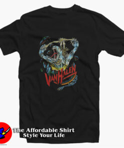 Vintage Van Halen Robot Dinosaur Graphic T-Shirt On Sale