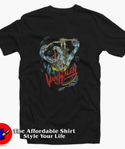 Vintage Van Halen Robot Dinosaur Graphic T-Shirt On Sale