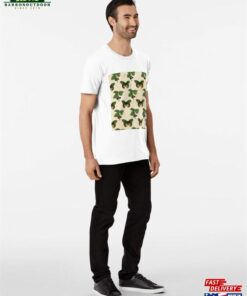 Vintage Victorian Butterfly Plant Pattern Premium T Shirt Classic 3