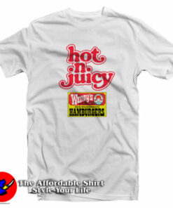 Vintage Wendy's Hot N Juicy Burger T Shirt 2