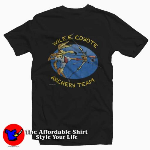 Vintage Wile E Coyote Archery Team T-Shirt On Sale