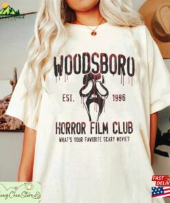 Vintage Woodsboro Scream Shirt Halloween Ghost Face Ghostface Comfort Colors Unisex T-Shirt Vintage Woodsboro Scream Shirt Halloween Ghost Face Ghostface Comfort Colors Unisex T-Shirt