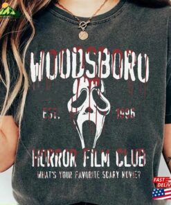 Vintage Woodsboro Scream Shirt Halloween Ghost Face Ghostface Comfort Colors Unisex T-Shirt