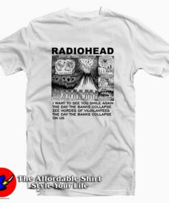 Volcano Erupts Radiohead Tee Shirt Volcano Erupts Radiohead Tee Shirt