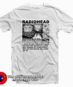 Volcano Erupts Radiohead Tee Shirt