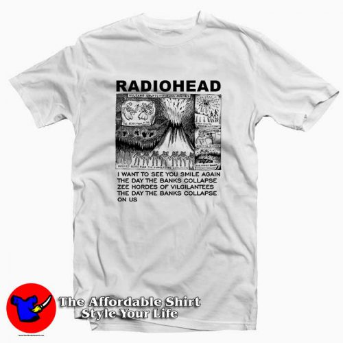 Volcano Erupts Radiohead Tee Shirt Volcano Erupts Radiohead Tee Shirt