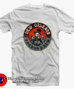 Voodoo Krew Skeleton New Orleans Mardi Gras T-Shirt On Sale