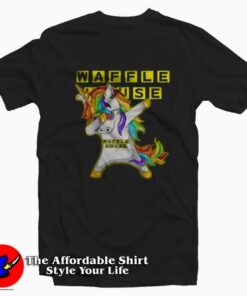 Waffle House Unicorn Dabbing Funny T-Shirt On Sale