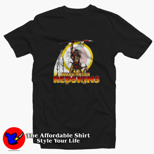 Washington Redskins Indian Chief Warrior T-Shirt On Sale