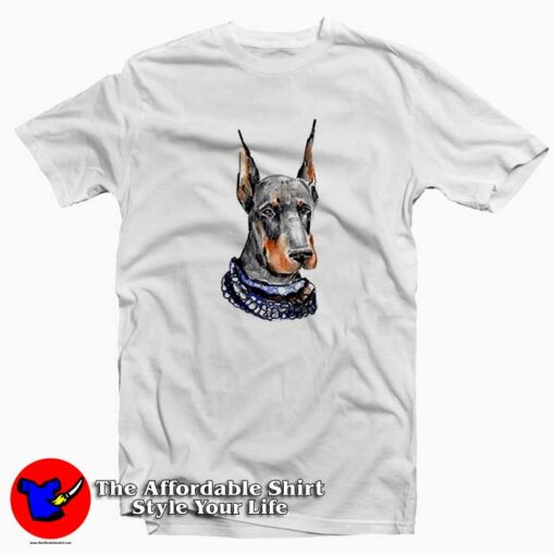 Watercolor Doberman National Dog Day T-shirt On Sale