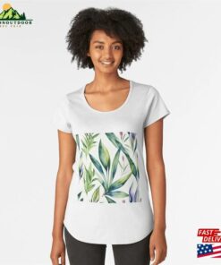 Watercolor Plants Premium Scoop T-Shirt Classic Watercolor Plants Premium Scoop T-Shirt Classic