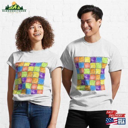 Watercolor Rainbow Grid Classic T-Shirt Unisex Sweatshirt