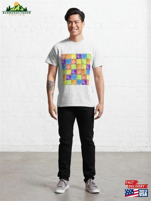 Watercolor Rainbow Grid Classic T-Shirt Unisex Sweatshirt