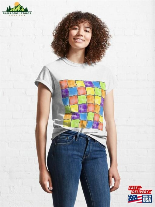 Watercolor Rainbow Grid Classic T-Shirt Unisex Sweatshirt