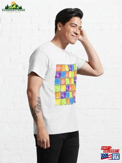 Watercolor Rainbow Grid Classic T-Shirt Unisex Sweatshirt