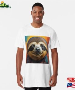 Watercolor Sloth Long T-Shirt Classic Watercolor Sloth Long T-Shirt Classic