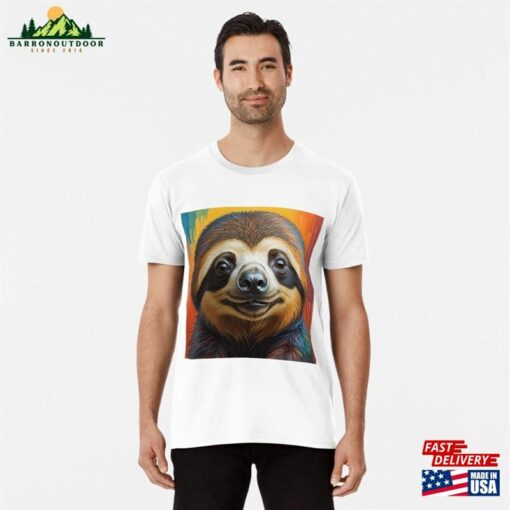 Watercolor Sloth Premium T-Shirt Classic Sweatshirt