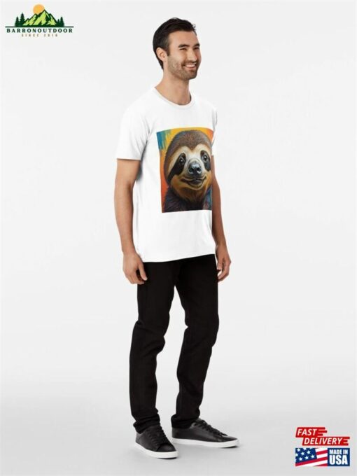 Watercolor Sloth Premium T-Shirt Classic Sweatshirt