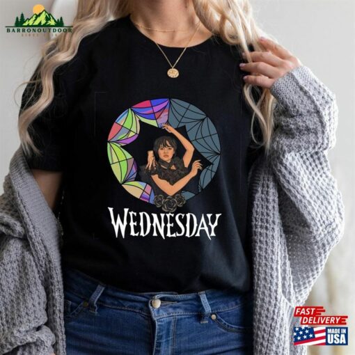 Wednesday Addams 2023 Shirt New Tv Series Horror Movies Netflix Sweatshirt T-Shirt